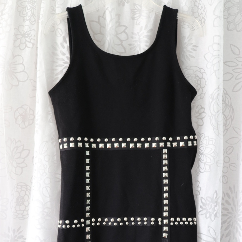 Studded Little Black Dress